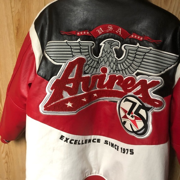 Avirex,Leather Coat - Picture 2 of 2